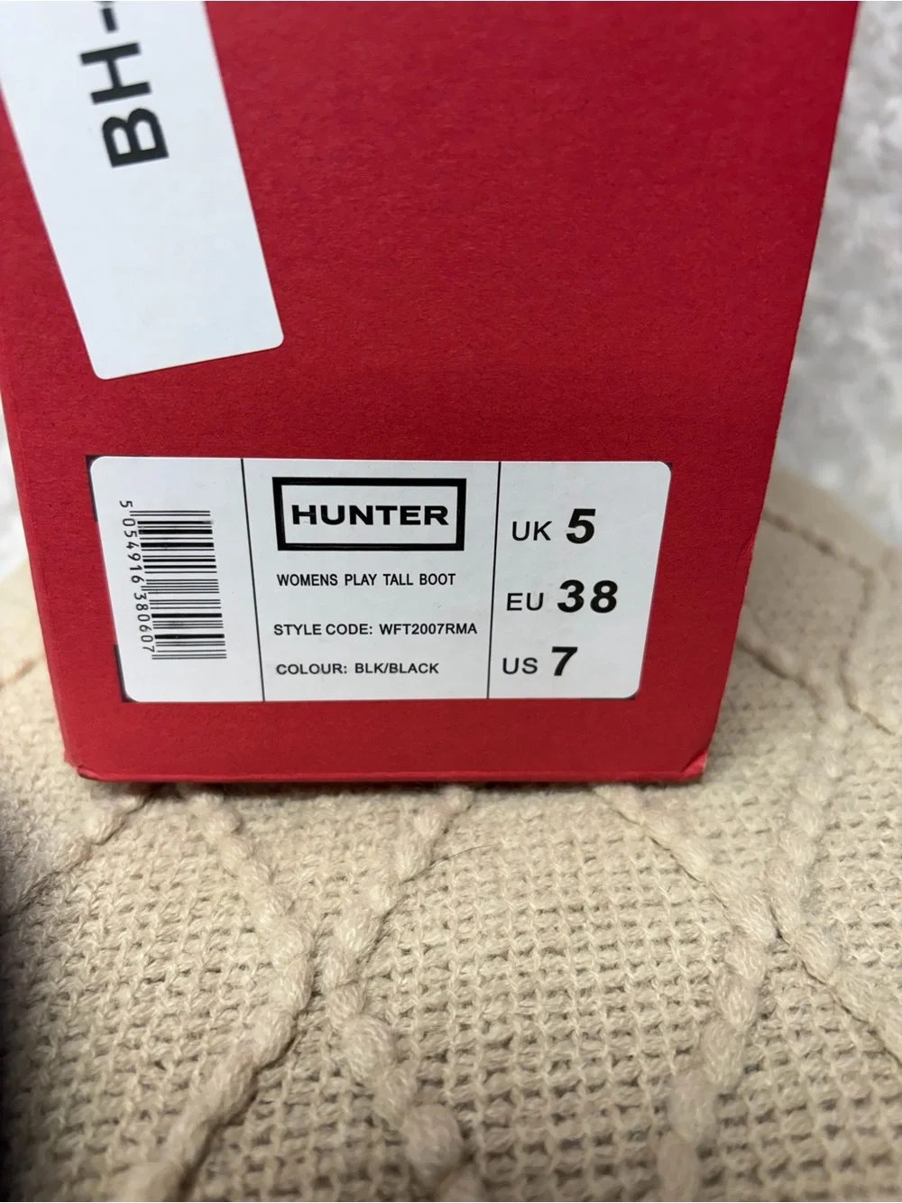 Hunter Black Tall Rain Boots